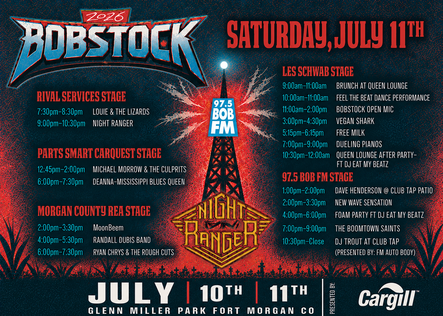 2023 Bobstock Music Festival Map